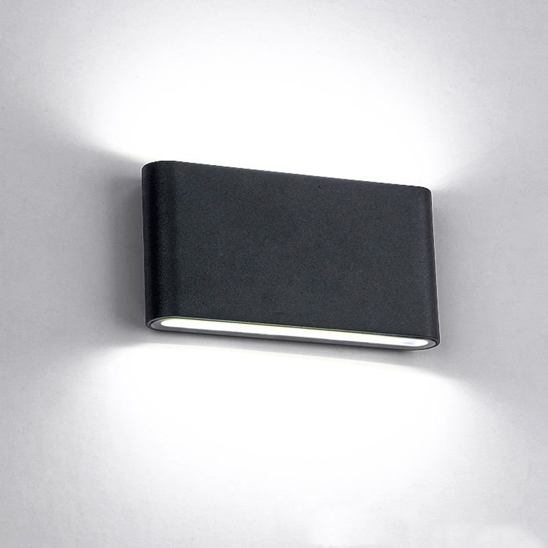 Minimalist LED Up and Down light Frame Wall Light Metal Rectangle Wall Light for Living Room