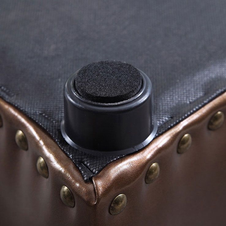 Modern Brown Standard Leather Pure Color Standard for Drawing Room