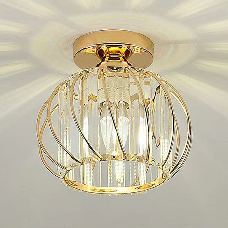 Luz de techo llevada cristalina del soporte rasante de la linterna del estilo moderno con el diámetro del agujero 2-3.5"