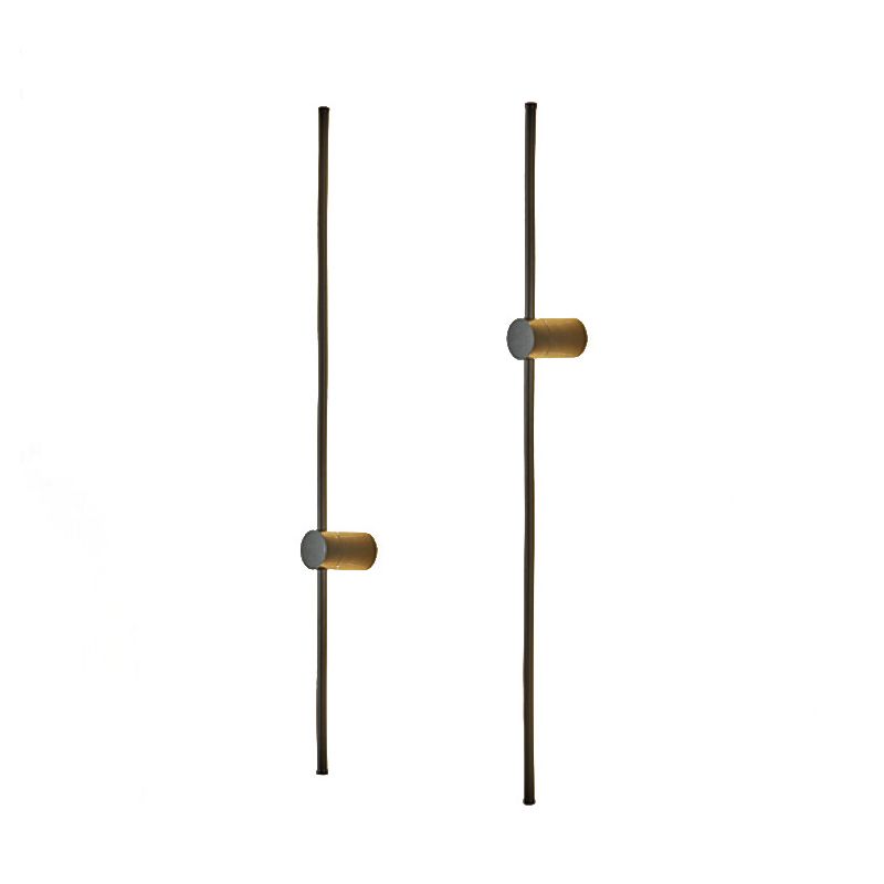 Lámpara de pared lineal LED de silicona en lámpara de pared de aluminio de estilo creativo moderno