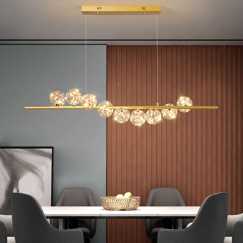 Modern Globe Island Chandelier Lights Glass Chandelier Lighting Fixtures