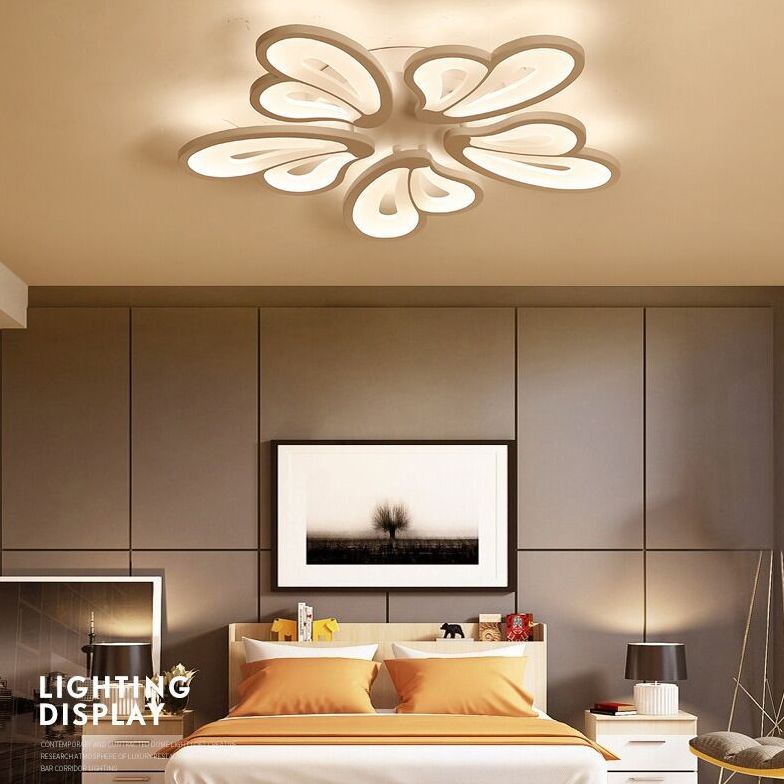 Floral Flush Mount Ceiling Light Acrylique Modern Simplicity Flush Mount Ceiling Light for Bedroom