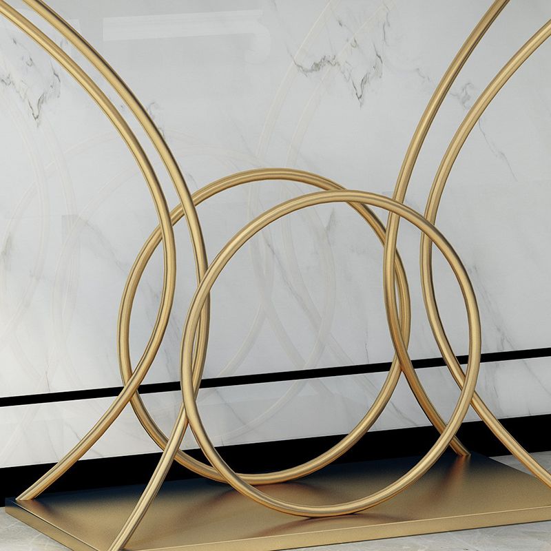 Marble Glam Console Table 31.5" Tall 1-shelf Accent Table for Hall