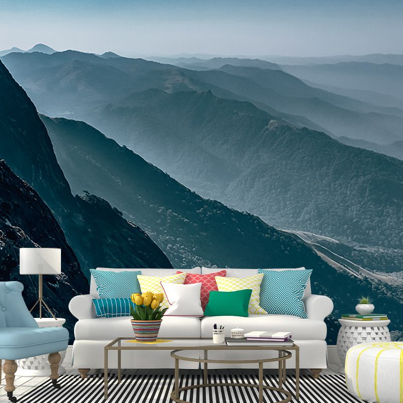 Majestic Mountains Mildew Resistant Mural Wallpaper Living Room Wall Mural