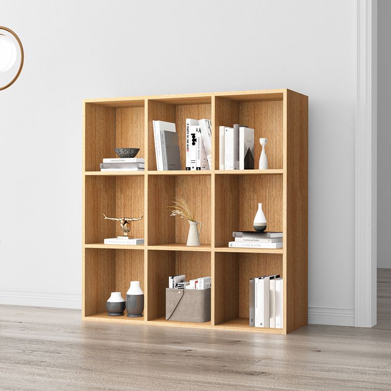 Closed Back Bookshelf Contemporary Style Bookcase for Office Home Study Room