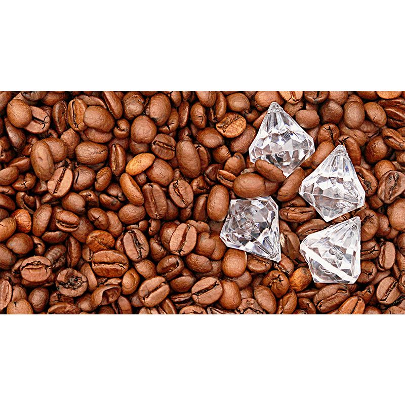 Simplicity Coffee Beans Mural Decal Modern Decorative Mildew Resistant for Decoration