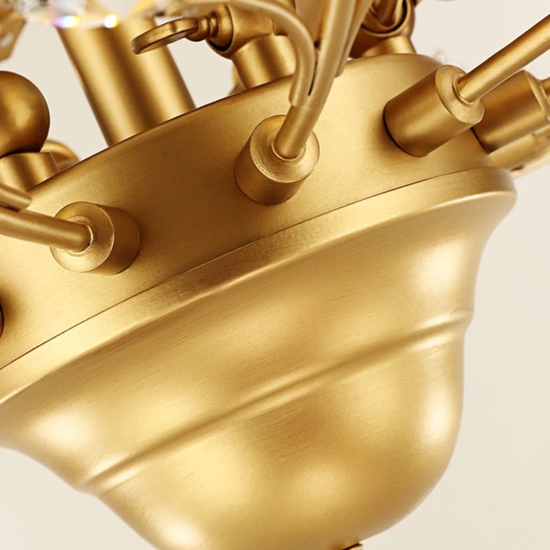 Contemporary Leaf Flush Light Crystal Flush Mount Ceiling Fixture in Black