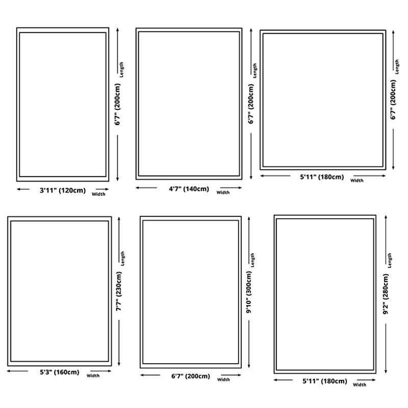 Living Room Indoor Rug Abstract Printing Area Carpet Polyester Non-Slip Backing Carpet