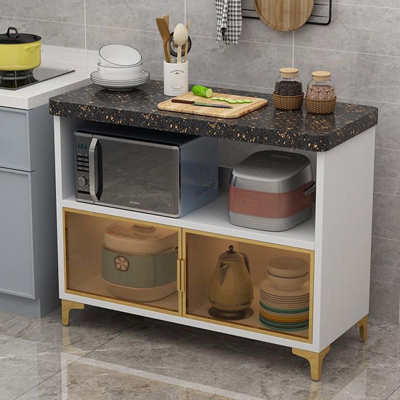 Dining Room Kitchen Island Table Marble Stationary Kitchen Island