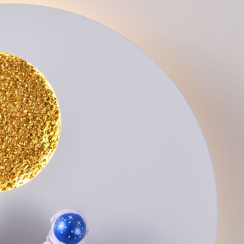 1 Light Geometric Wall Lighting Fixtures Modern Style Metal Wall Lights