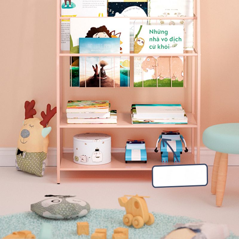 Contemporary Children Shelf Metal 6 Shelves Bookcase for Living Room