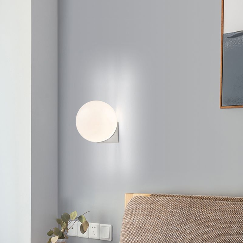 Luz de pared de matrimonio de 1 luces de 1 luces apliques de vidrio de estilo minimalista nórdico