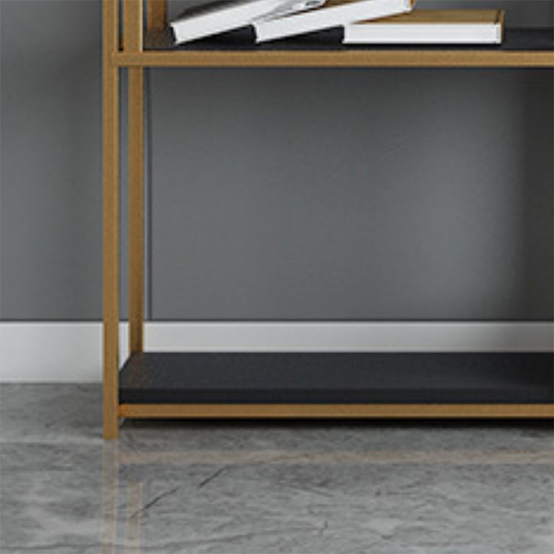 Glam Shelf Bookcase Open Back Metal Bookcase for Home Office