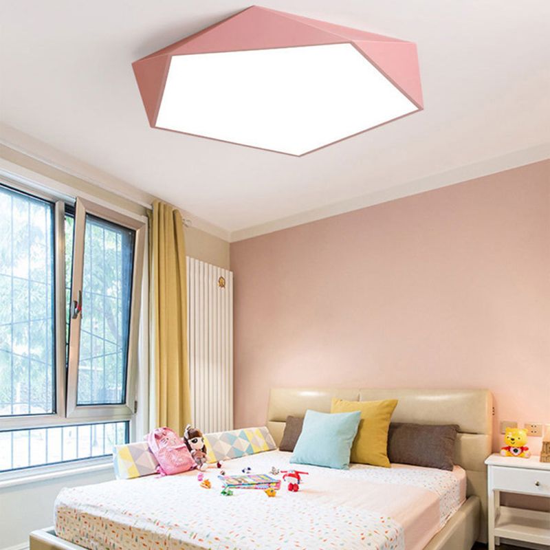 Nordic flushmountlights plafonnier macaron coloré pour salon