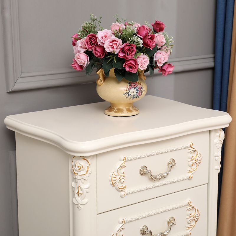 Traditional Vertical Lingerie Chest Wood Storage Bachelor Chest for Bedroom