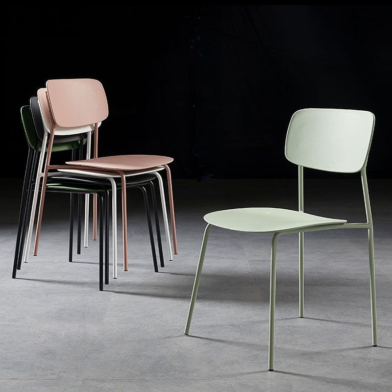 Metal de la cocina del estilo moderno que cena las sillas que cenan la silla lateral sin brazos