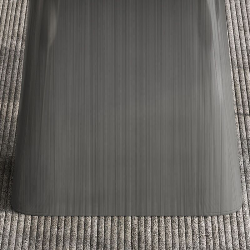 Minimalist Sintered Stone Dining Room Set with Black Base Formal Dining Table Set