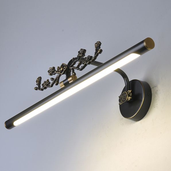 Brass LED Wall Sconce Indoor Wall Sconce Lighting with Acrylic Shade for Bathroom