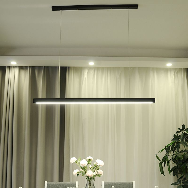 Forma lineal Luz colgante de estilo contemporáneo 1 accesorio de iluminación colgante de luz