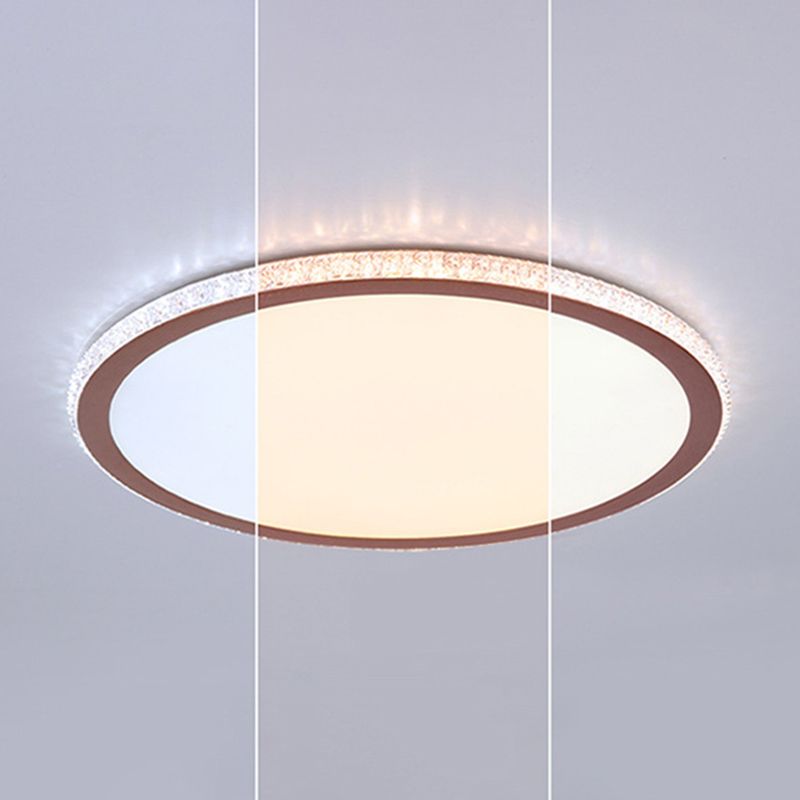 Eenvoudige Disk Shaped Flushmount Verlichting Acryl Slaapkamer Oppervlak Gemonteerd LED Plafond Licht