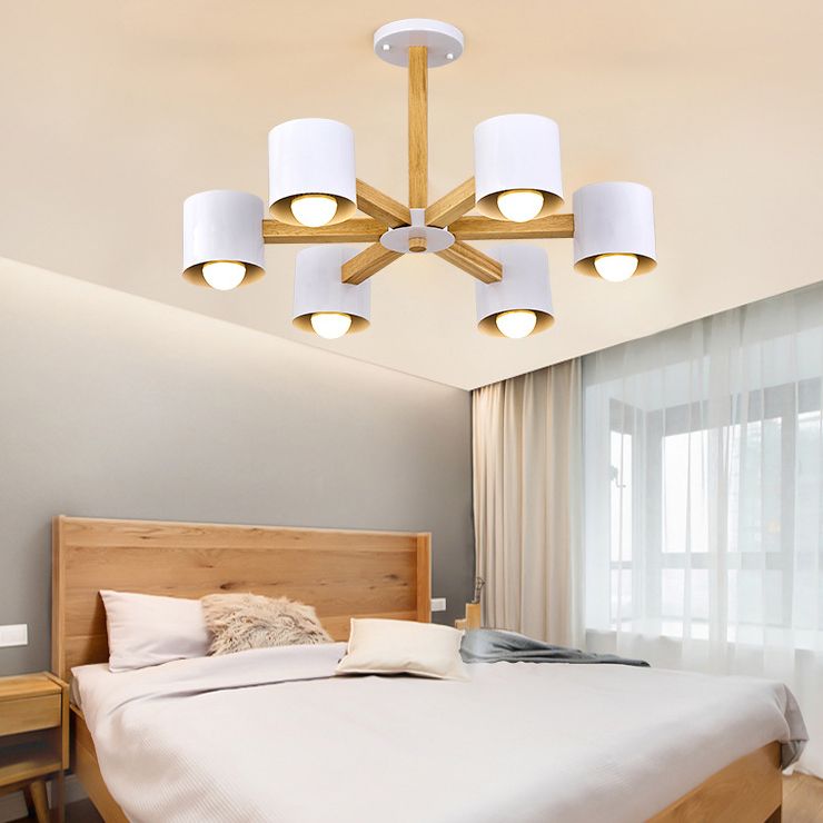 Multi -licht cilindrische tak hangende lichten moderne stijl metaalhangende verlichting