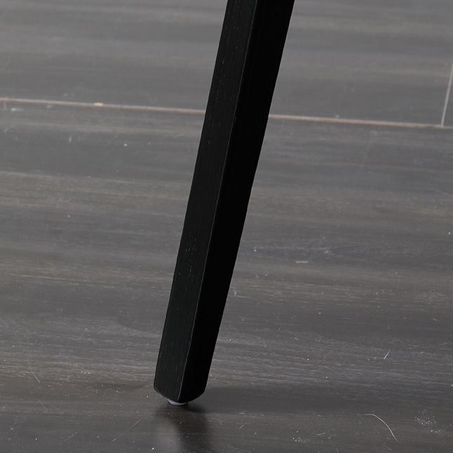 Sillas decorativas y de comedor contemporáneas Silla sin brazos Parsons curvada de cuero con acabado mate