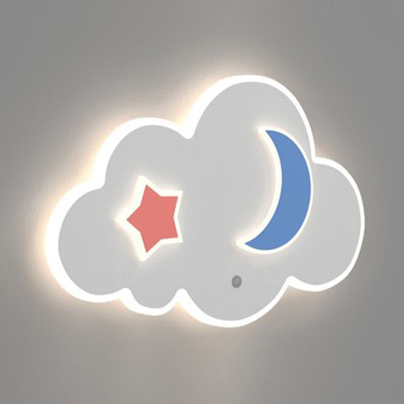 Nordic Style Metal Wall Light Acrylic Shade Wall Lamp for Children's Room