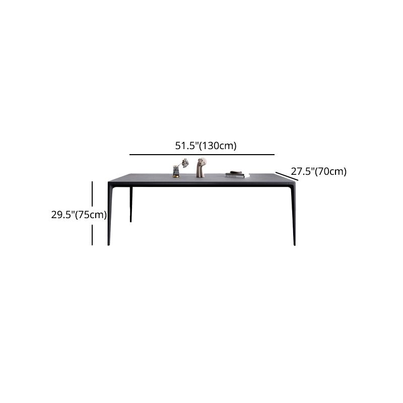 Modern 1/4/5/6 Pieces Aluminium Dinette Set with Sintered Stone Top Dining Table Set