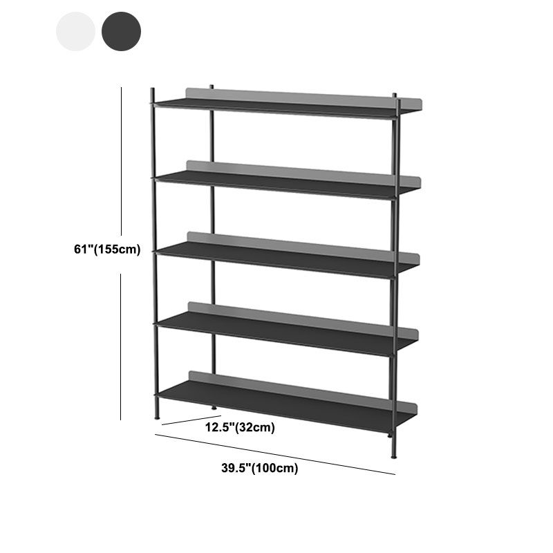 Etagere Shelf Bookcase Contemporary Metal Book Shelf for Study Room