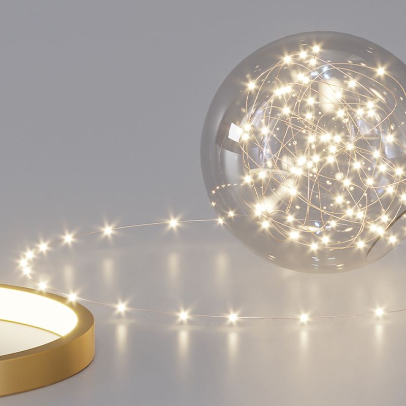 Modern Geometric Ceiling Lighting Metal LED Bedroom Ceiling Flush Mount