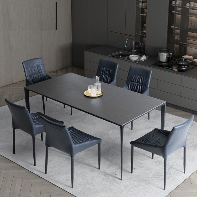 Modern Dining Table Set Stone 1/4/5/7 Pieces Dining Furniture for Indoor