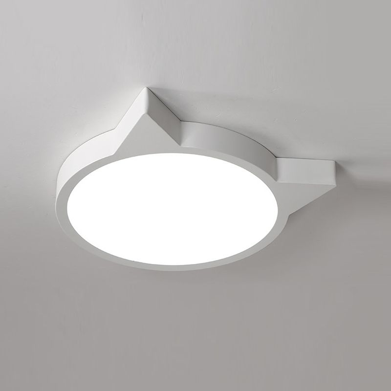 Nordic Simple Ceiling Light Metal LED Flush Mount Lighting for Bedroom