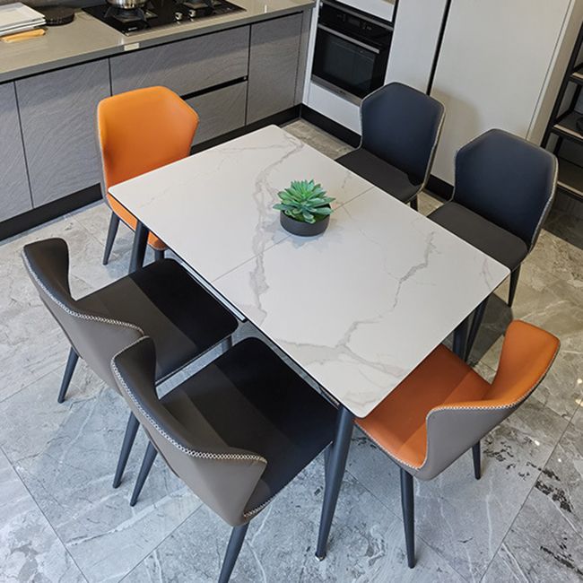 Stone Rectangle Dining Table with Leaf Furniture for Restaurant