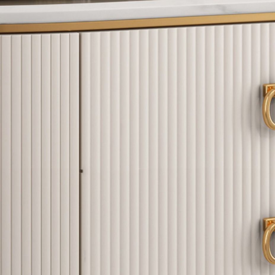 Glam Style Buffet Sideboard with Engineered Wood Drawers and Storage for Dining Room