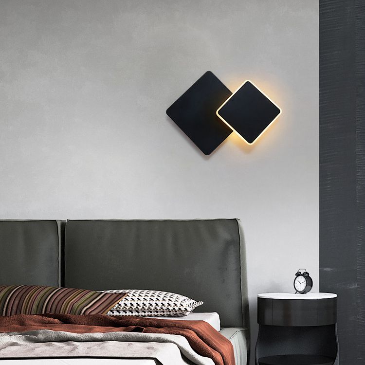 Minimalismus -Stil rotierende Wandleuchte LED -Wandlampe für Schlafzimmer Wohnzimmer