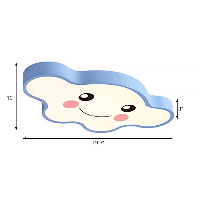 Cloud-Themed Kid Schlafzimmer Decke Flush Mount Acryl Cartoon Flush Mount Deckenleuchte