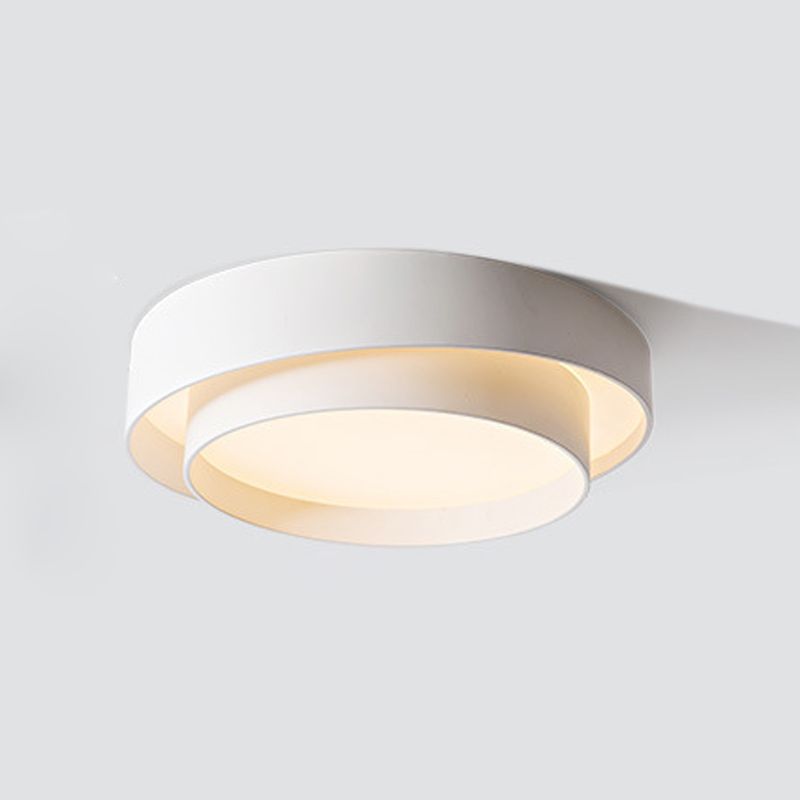 Metal Round Flush Mount Ceiling Light Nordic LED Flush Mount Lighting for Bedroom