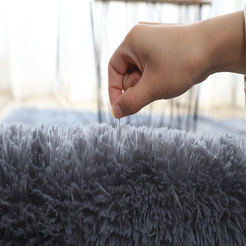 Mehrfarbiger einfarbiger Teppich aus Polyster, lässiger Teppich für den Innenbereich, schmutzabweisend, haustierfreundlich, pflegeleichter Teppich für das Wohnzimmer