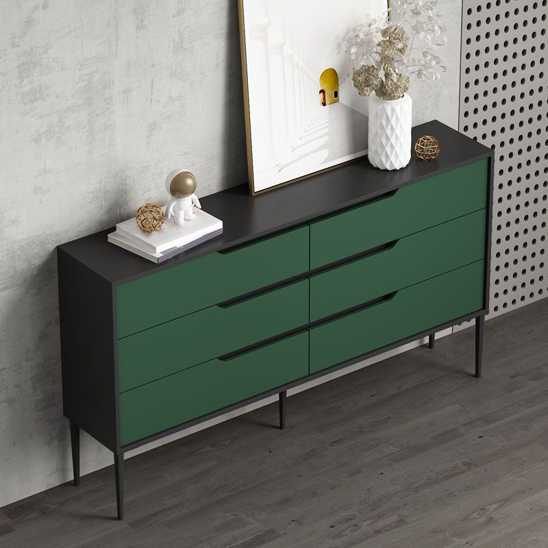 Contemporary Horizontal Wood Dresser Bedroom Lingerie Chest Dresser with Drawer