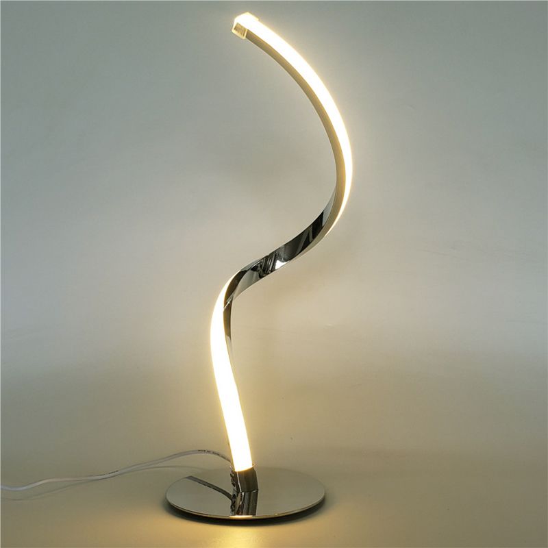 Luz de mesa de rama desnuda estética minimalista con sombra acrílica con sombra acrílica