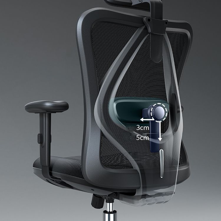 High Back Office Chair With Sponge Seat Fixed/Adjustable Arm Office Chair