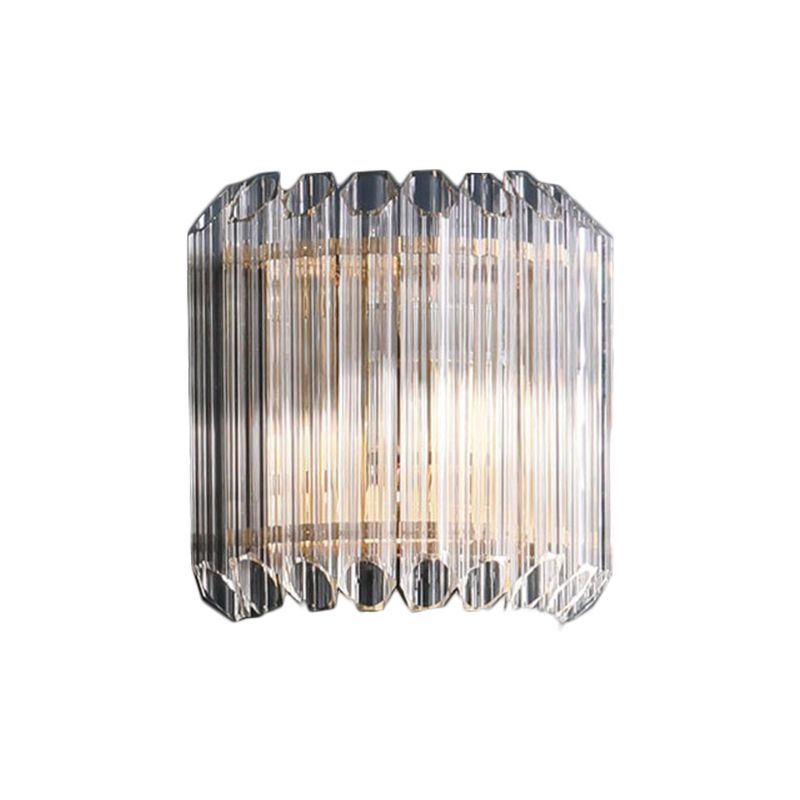 Halve trommel slaapkamer muur verlichting bevestiging heldere kristallen buis 1 lichte eenvoud muur sconce lamp