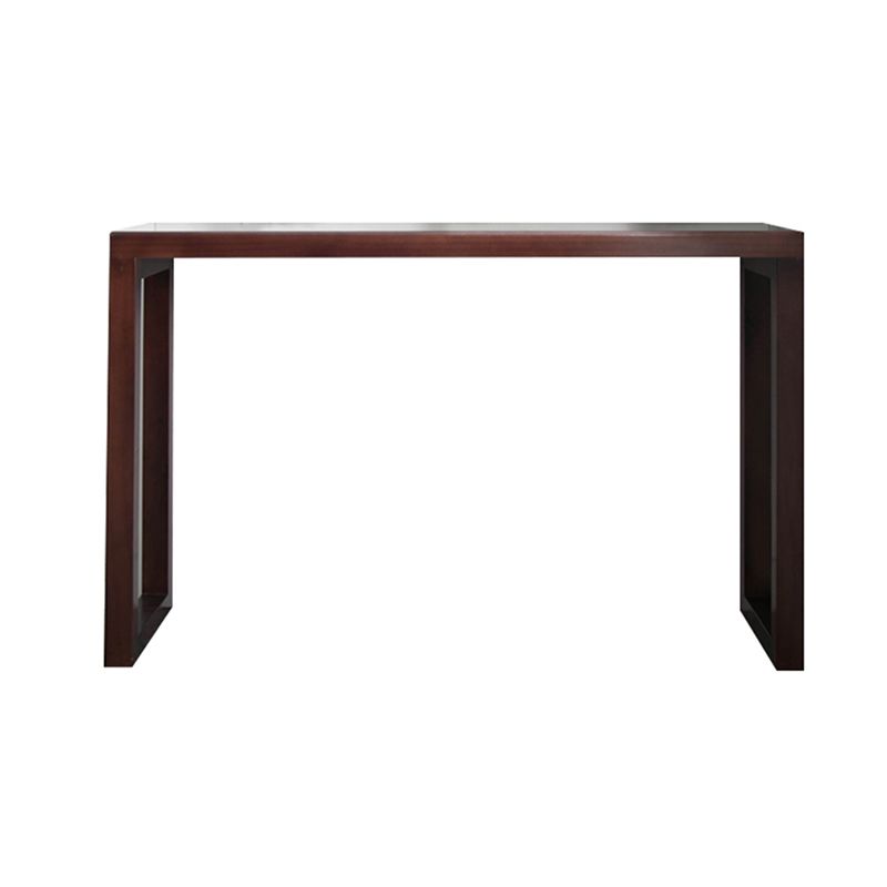 Rectangle Solid Wood Console Table Pine Wood Accent Table for Hall