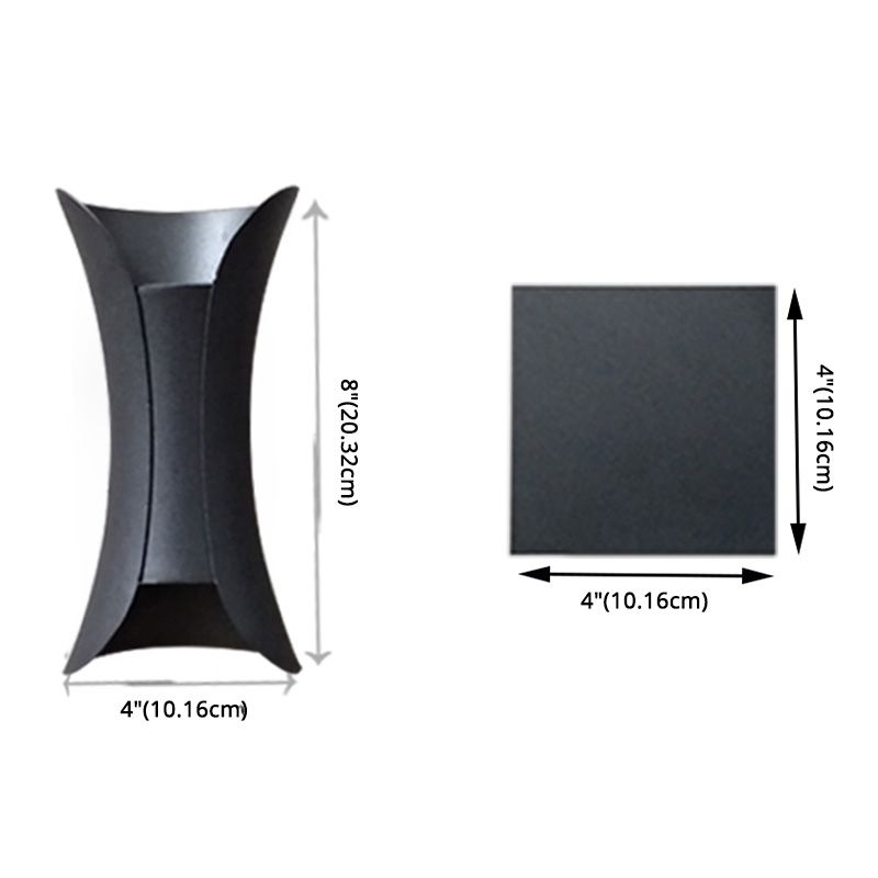 Moderner minimalistischer Stil nach oben und unten LED Wandleuchte Metal 2 Lichter Wandleuchten