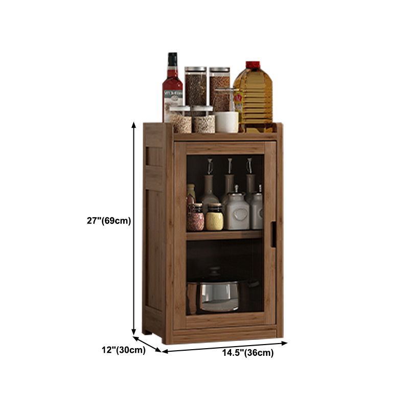 Scandinavian Style Bookshelf Engineer Wood with Door Bookcase for Office