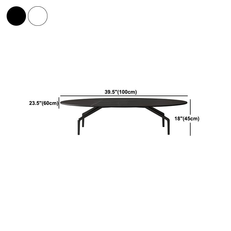 Glam Slate Coffee Cocktail Table 4 Legs Cocktail Table for Living Room
