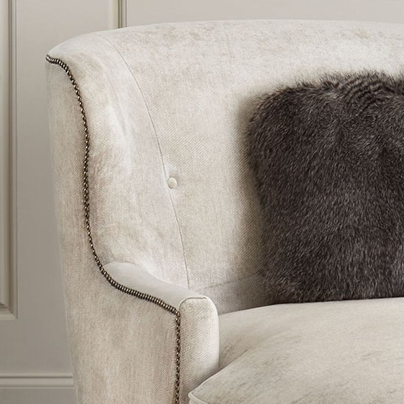 French Country Upholstered Chaise Lounge Couch Micro-velvet Chaise Lounge Chair