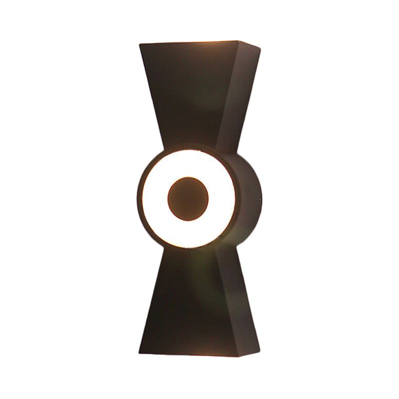 Metal Tapered Wall Sconce Lighting Minimalist LED Black Wall Light Fixture in Warm/White Light