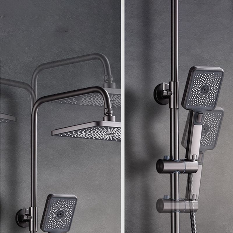 Modern Brass Shower System Adjustable Spray Pattern Shower Set
