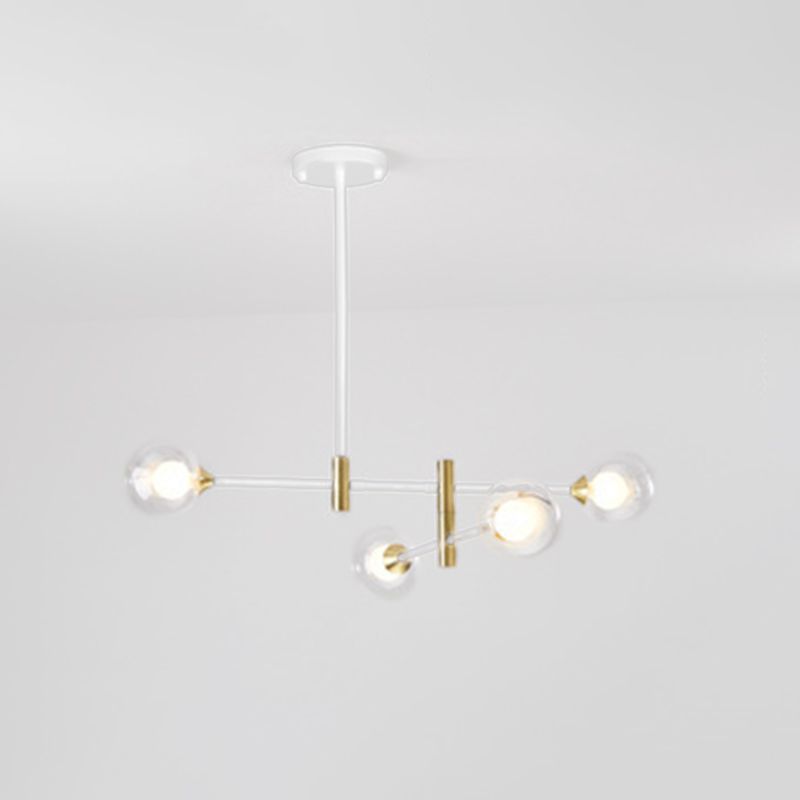 Éclairage de pendentif à balle en verre